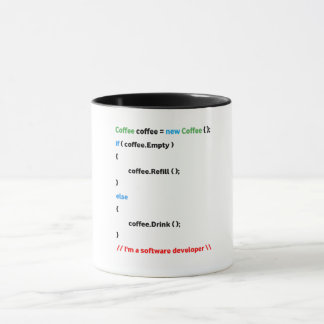 JavaScript Mugg. Jag är Software Developer. Mugg