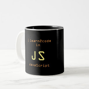 JavaScript Ninja 1 svart mugg