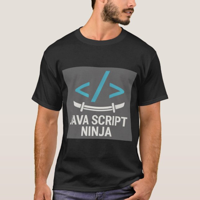 JavaScript Ninja T-Shirt (Framsida)