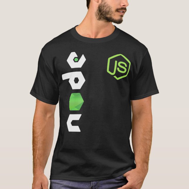 JavaScript Programmer JS Node-T PC-utvecklare T Shirt (Framsida)