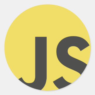 Javascript Runt Klistermärke