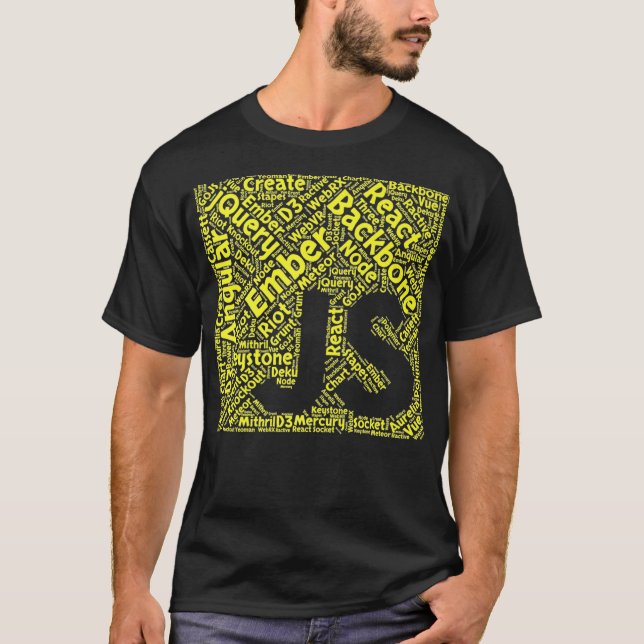 JavaScript Shirt  Original JS Framework Cloud Yell T (Framsida)