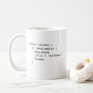 JavaScriptkaffemugg (det dubbla #c0ffee-avbrottet Kaffemugg