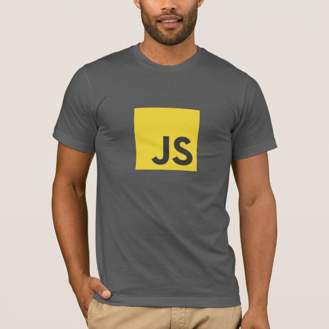 JavascriptlogotypT-tröja (mörka grå färg) T-shirt (Framsida)