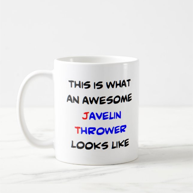 javelin-slak, fantastisk kaffemugg (Vänster)