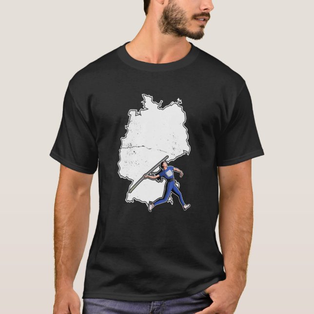 Javelin Thrower Javelin Throwing Athletics Sport H T Shirt (Framsida)