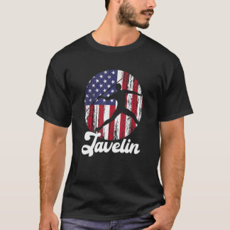Javelin Thrower US Flagga Track & Fält Javelin Th T Shirt