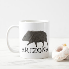 Javelina ARIZONA Desert Vild Djurens krökaraktär Kaffemugg