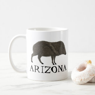 Javelina ARIZONA Desert Vild Djurens krökaraktär Kaffemugg