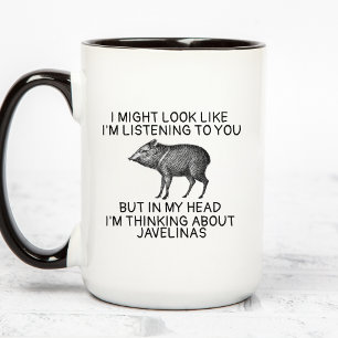 Javelina-mugg, Peccary-gåvor, Rolig Javelina-kaffe Mugg