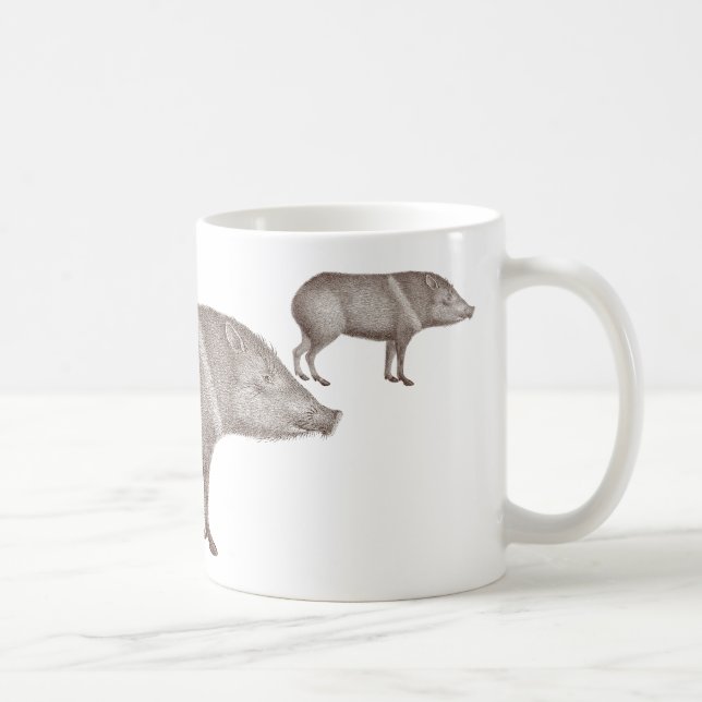 Javelinas försåg med krage den unika Arizona för Kaffemugg (Höger)