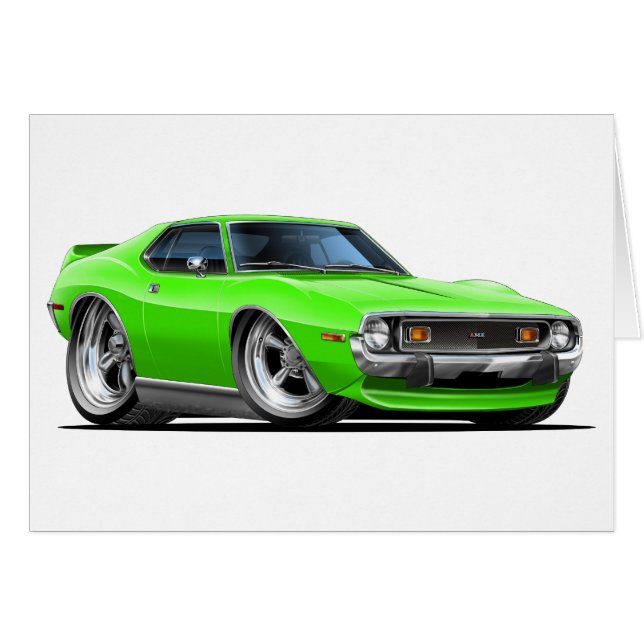 Javelinlimefruktbil 1971-72 hälsningskort (Framsidan Horizontal)