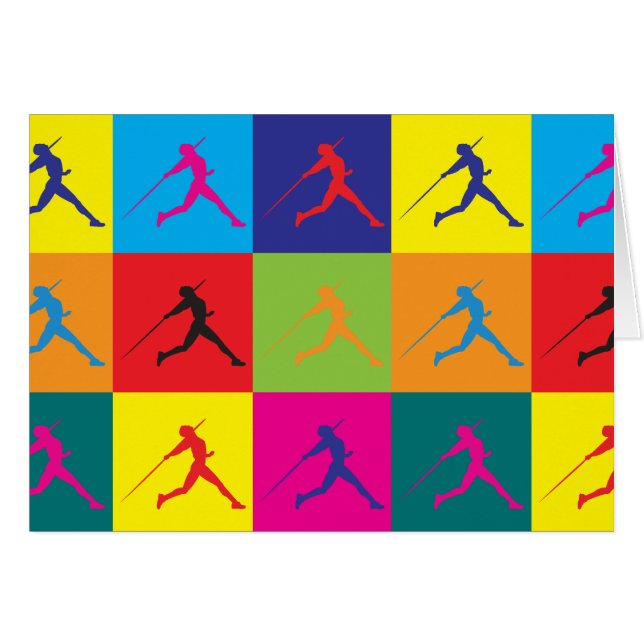 Javelinpopkonst Hälsningskort (Framsidan Horizontal)