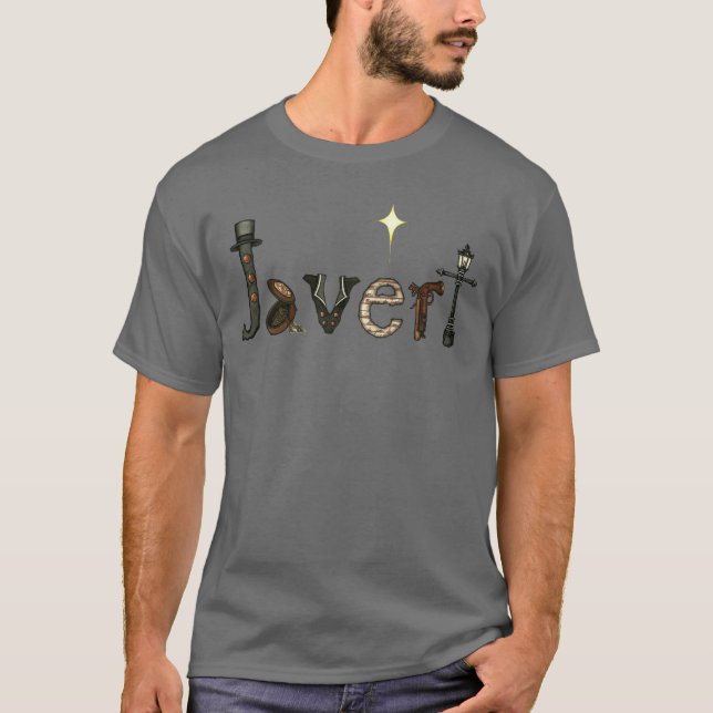 Javert Namn T-Shirt with Star (Framsida)