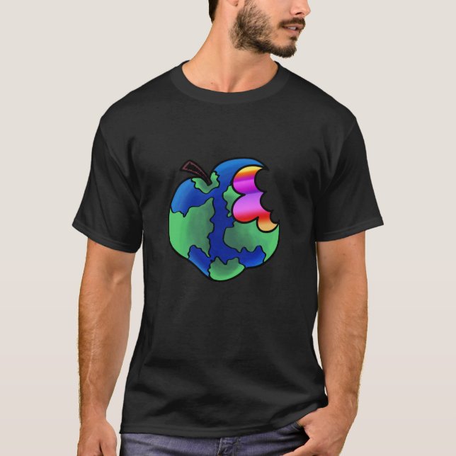 Javis äter världsT-tröja (svarten) Tee Shirt (Framsida)