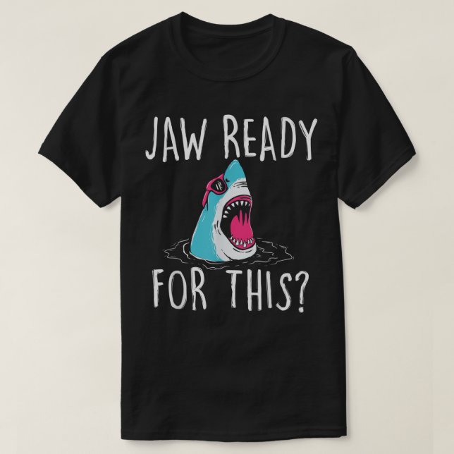 Jaw-Redot för detta - Lusnyj Shark Älskare Ocean W T Shirt (Design framsida)