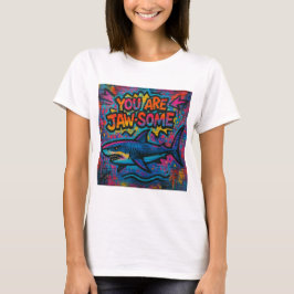 Jaw-some Shark Graffiti T Shirt