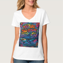 Jaw-some Shark Graffiti T Shirt