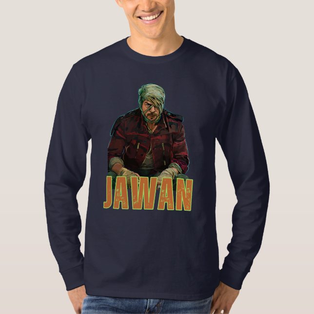 Jawan Movie l Shahrukh Khan Fläkt Klubb l Kung Kha T Shirt (Framsida)
