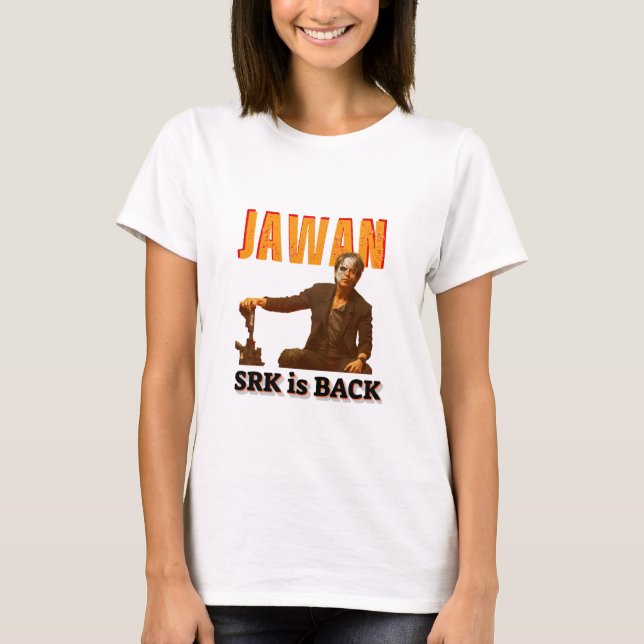 Jawan Movie LES l Shahrukh Khan l Bollywood Movie T Shirt (Framsida)