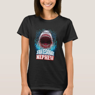 Jawesome Nephew Family Group Matching Great White  T Shirt
