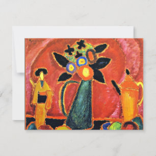 Jawlensky - Japansk blomma, färglös målning Kort