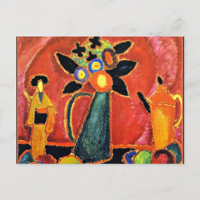 Jawlensky - Japansk Flower Vykort (Framsida)