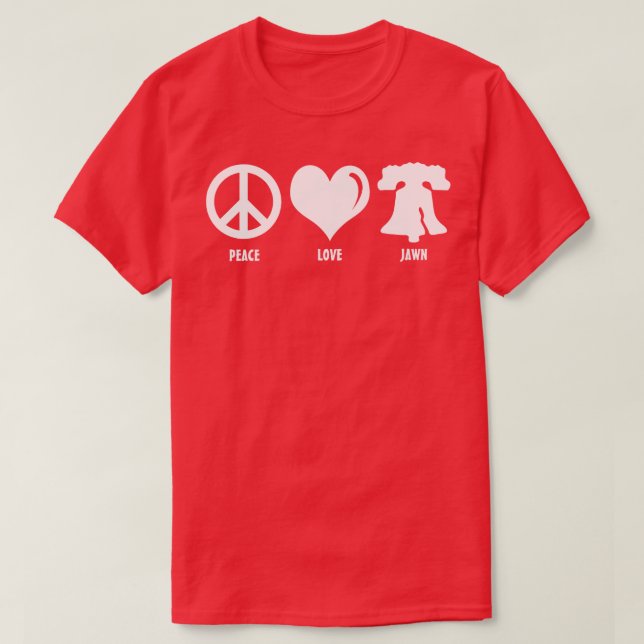 Jawn Philly Liberty Bell Brotherly Kärlek 1 T Shirt (Design framsida)
