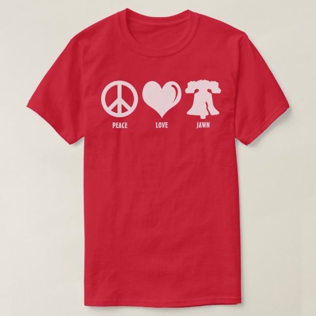 Jawn Philly Liberty Bell Brotherly Kärlek T Shirt (Design framsida)