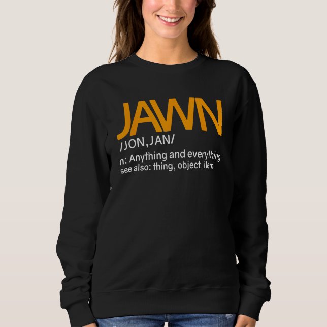 Jawn Slang Philadelphia Philly T Shirt (Framsida)