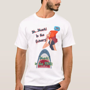 JAWS 50:e haj i damflickan T Shirt