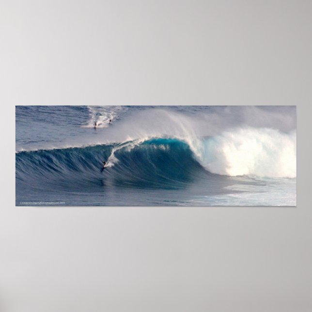 Jaws Surfing Photo Poster (Framsidan)