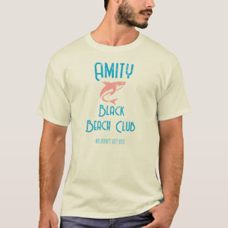 Jaws Svarta Strandklubben T Shirt