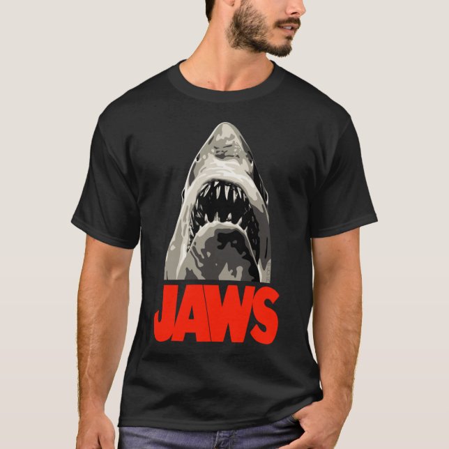JAWS - Underbar White Shark Sticker T Shirt (Framsida)
