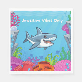 Jawsitive Vibes Endast Luncheon Napkins Pappersservett