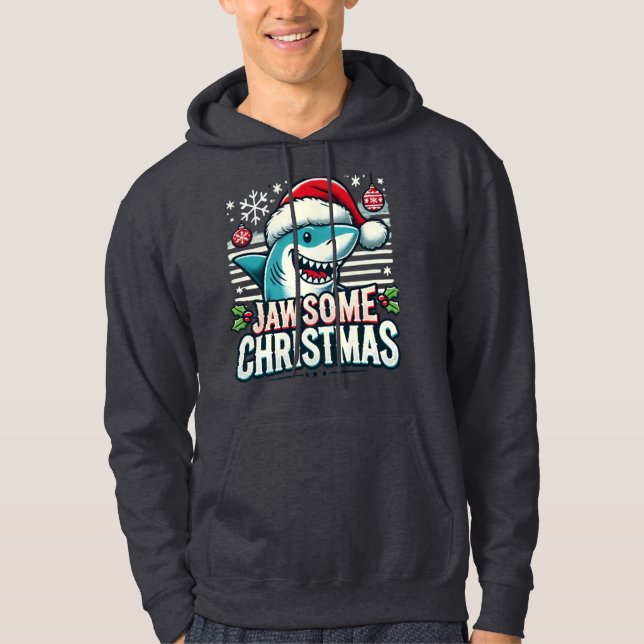 jawsome christmas hoodie (Framsida)