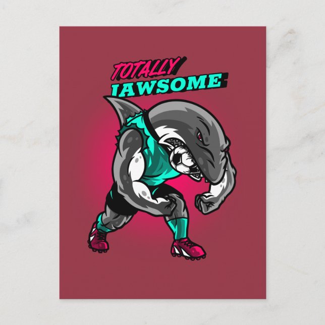 Jawsome Shark Fars dag Vykort (Framsida)