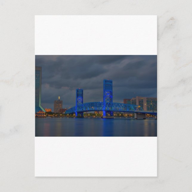 Jax Blue bridge HDR Vykort (Framsida)