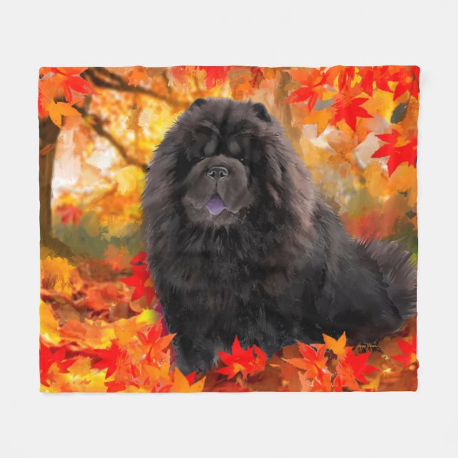 JAX Chow 2020 Holiday filtblank Fleecefilt (Framsidan (Horisontell))