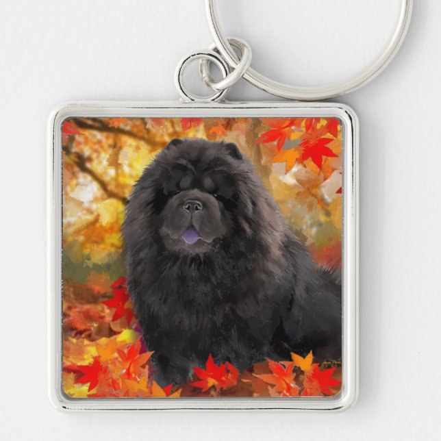 JAX-nyckelkedja Fyrkantig Silverfärgad Nyckelring (Framsidan)