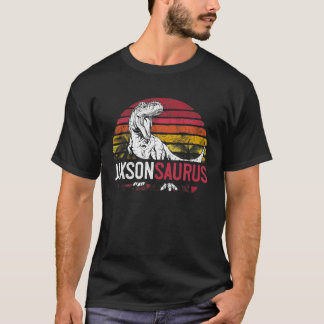 Jaxson Saurus Funny Personlig Dinosaur T Rex Na Shirt