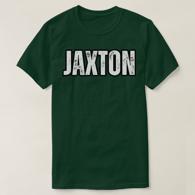 Jaxton Namn Gift Birthday Helgdag årsdag T Shirt (Design framsida)