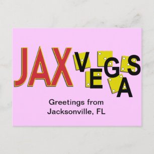 JaxVegas hälsning Vykort