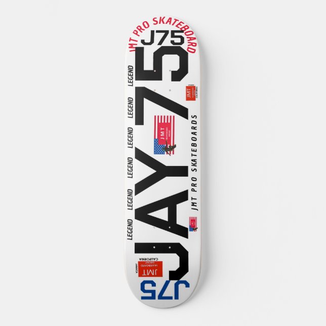JAY 75   JMT 8 1/4" Skateboarddäck Mini Skateboard Bräda 18,5 Cm (Framsida)