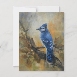 Jay Bird Postcard Julkort