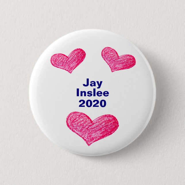 Jay Inslee 2020 presidents- kampanj Knapp (Framsida)