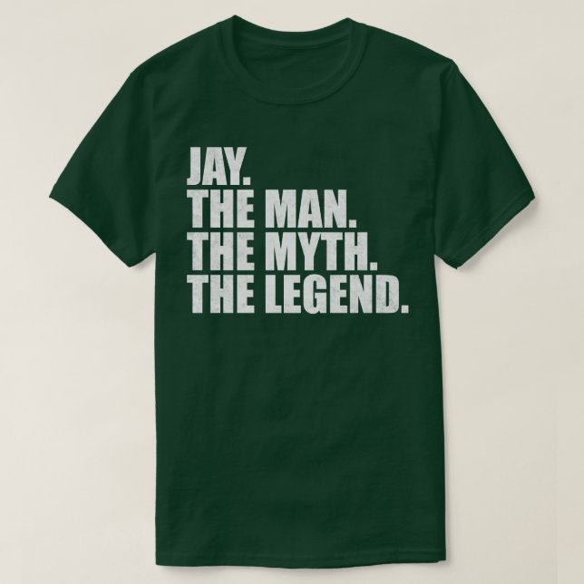 Jay Namn Jay Ge namn T Shirt (Design framsida)