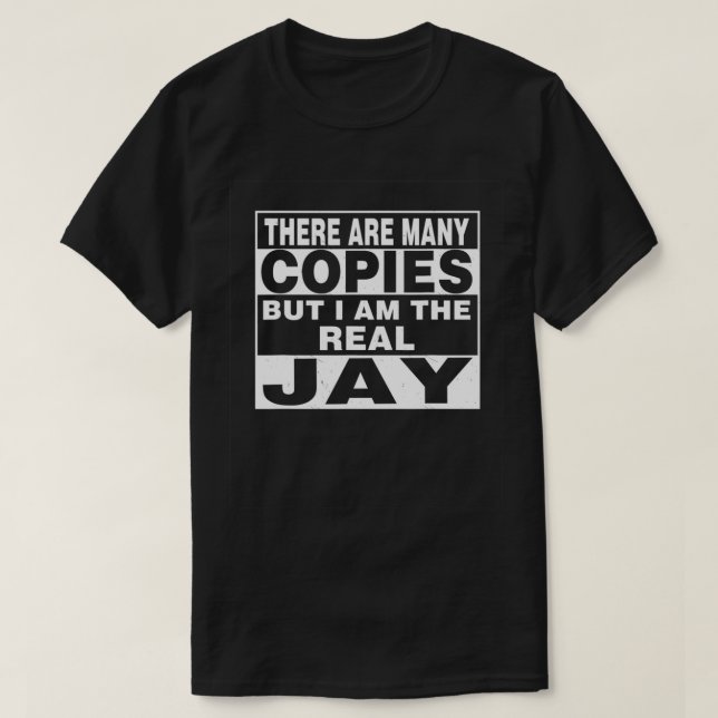 Jay Namn personlig Tee Firstname Surname (Design framsida)