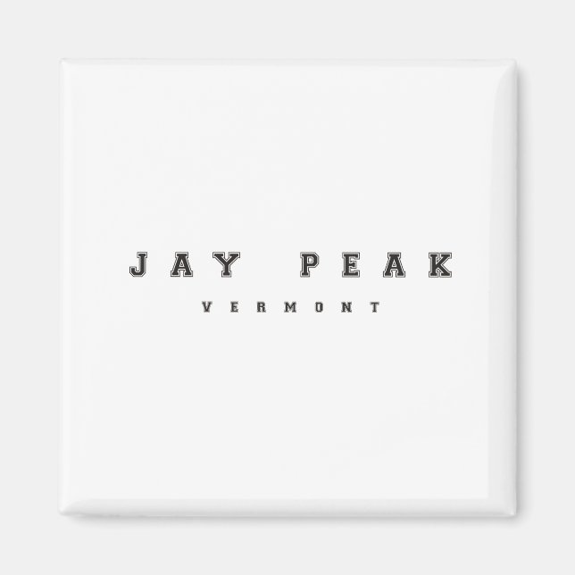 Jay Peak Vermont Magnet (Framsidan)