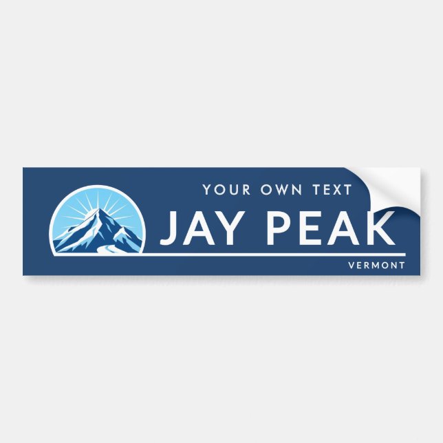 Jay Peak Vermont mountain ski resort Bildekal (Framsidan)